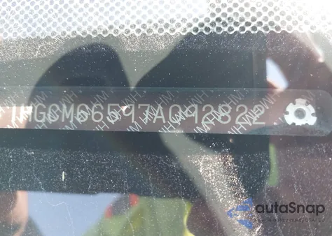 2007 Honda Accord 3.0 Ex z USA, uszkodzony, nr VIN 1HGCM66597A092822